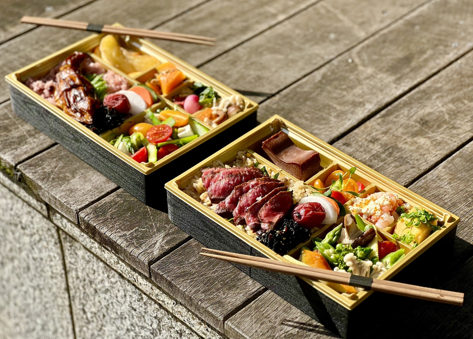 Premium Vegan and Wagyu Bento Pic Nic in Tokyo by Tokyo Catering Club