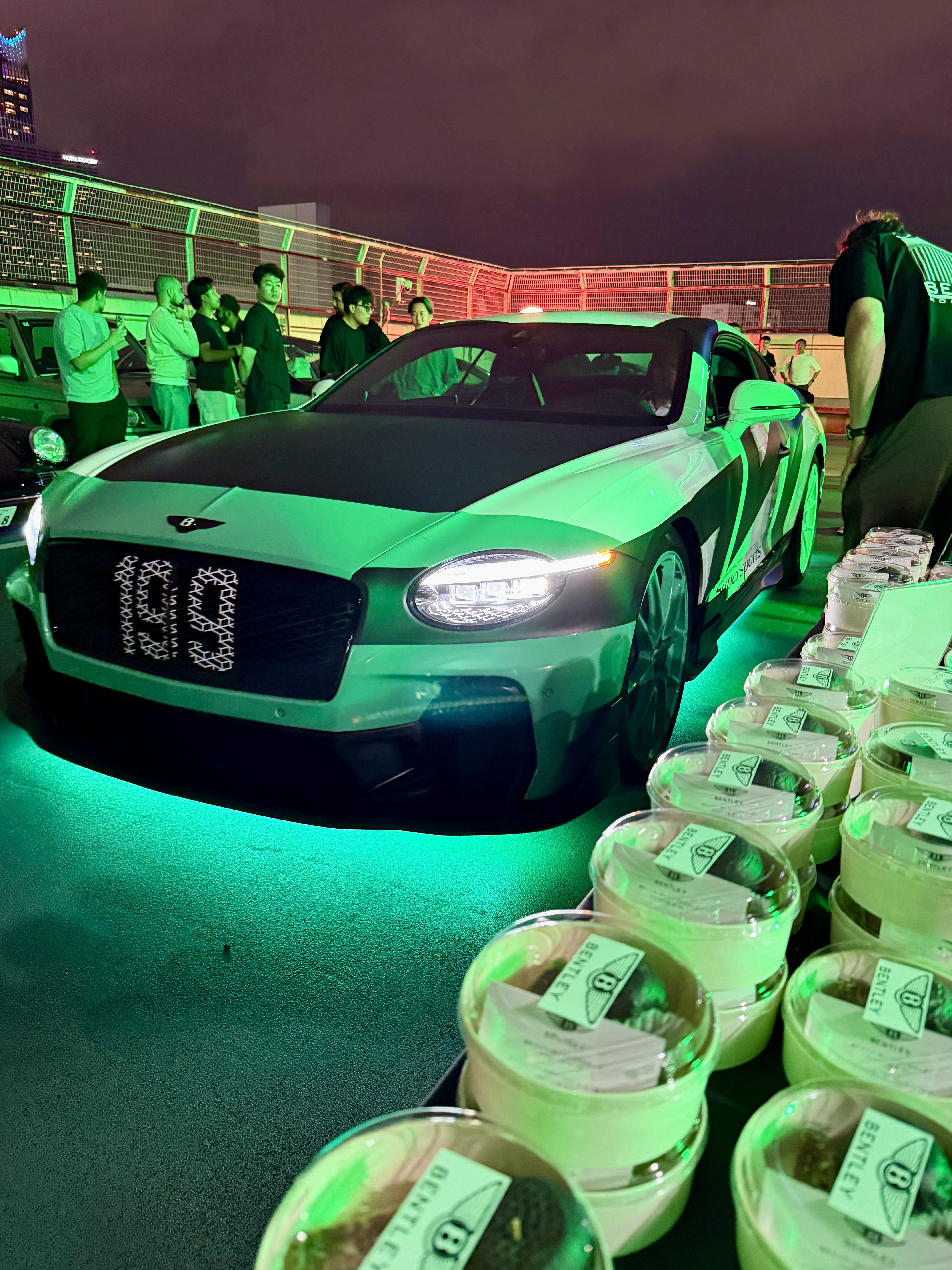 Bentley Continental Supersports launch in Tokyo with branded grab and go catering boxes by Tokyo Catering Club
